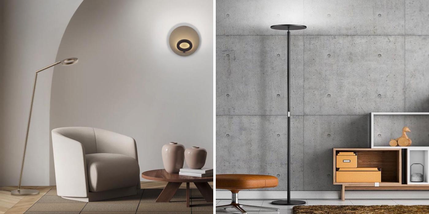 Minimalistische Design Stehleuchten von Knapstein