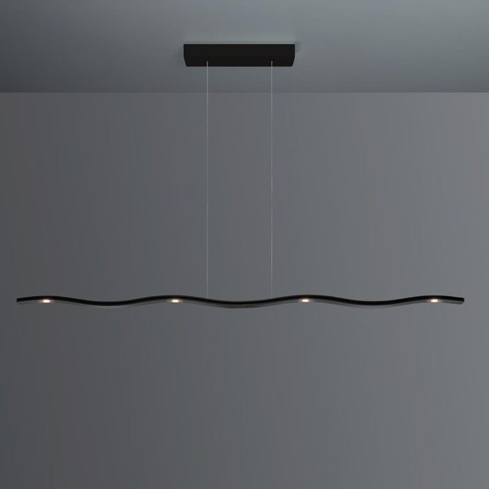 ESCALE Fluid 3.0 LED-Pendelleuchte Schwarz 140 cm