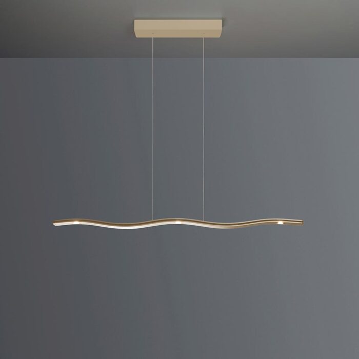 ESCALE Fluid 3.0 LED-Pendelleuchte Taube 100 cm