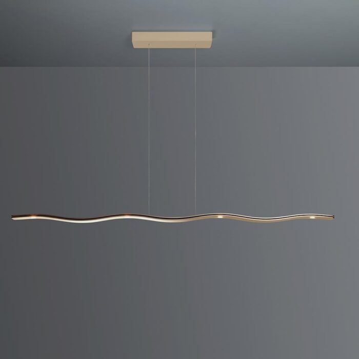 ESCALE Fluid 3.0 LED-Pendelleuchte Taube 140 cm
