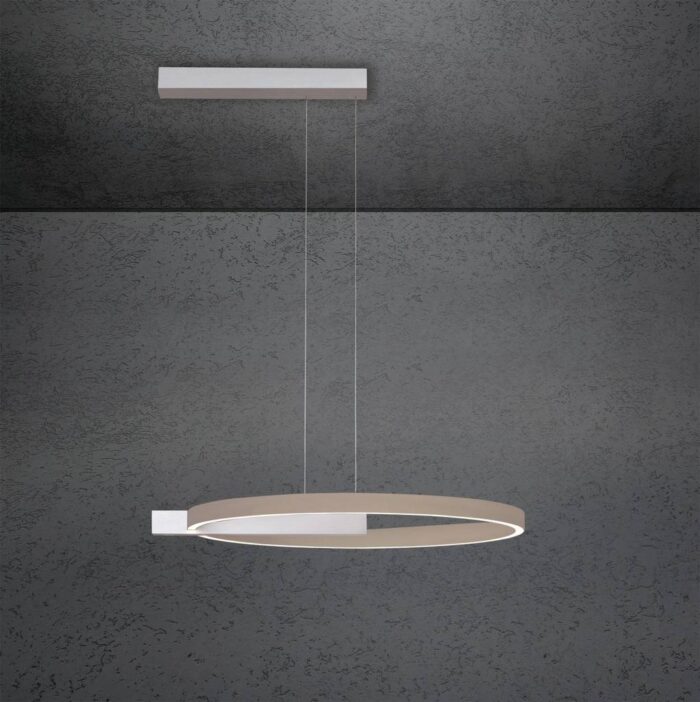 ESCALE Midnight Pendelleuchte Single 60 cm Alu Taube