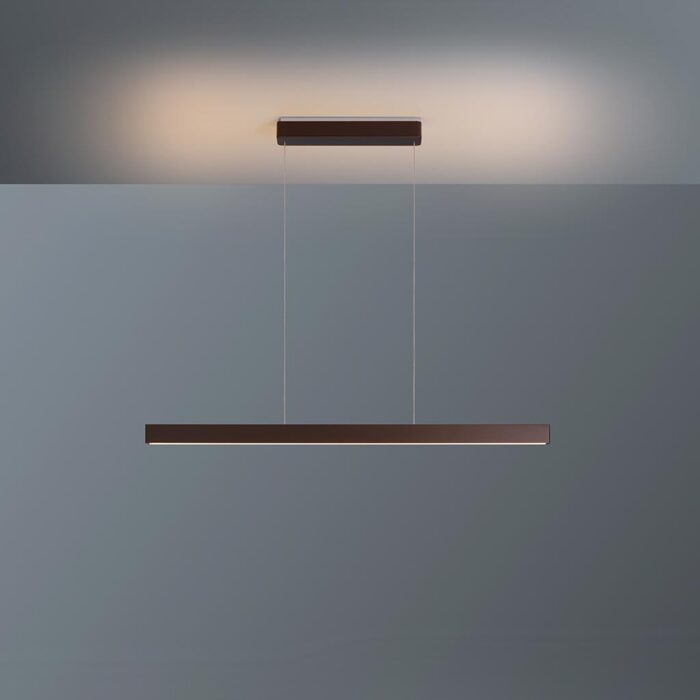 ESCALE Viala LED-Pendelleuchte 115 cm Bronze