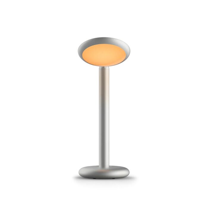 GRAU Parrot Table Tischleuchte Silber