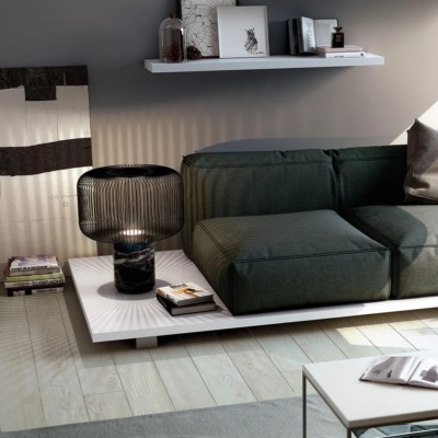 B.Lux Keshi T Tischleuchte im Wohnraum Ambiente