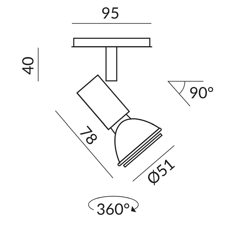 Bruck Fair Spot GU10 Deckenstrahler für ALL-IN Schiene – Bild 7