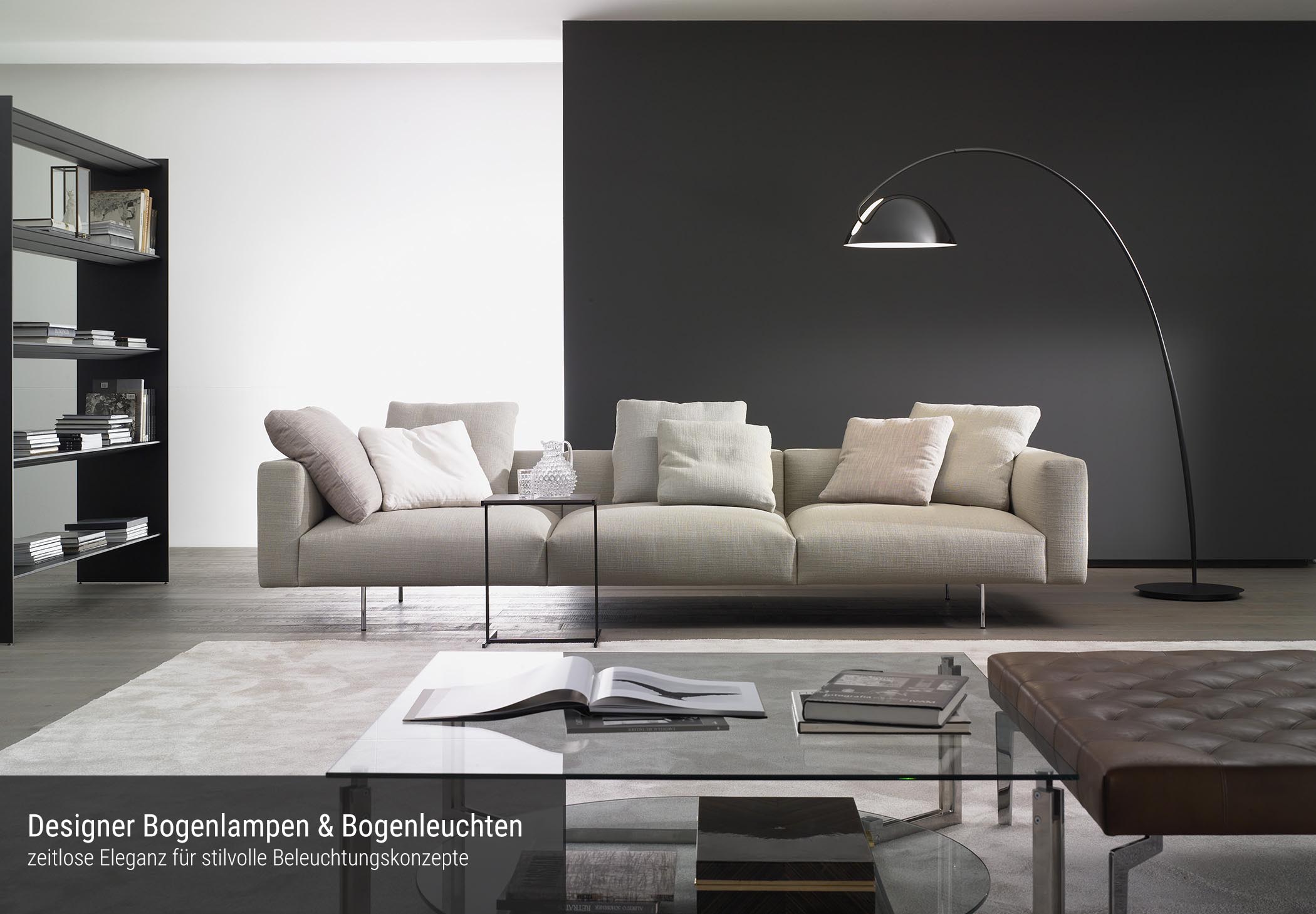 Designer Bogenlampen entdecken