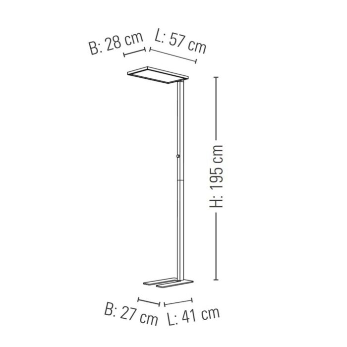 prediger.base p.144 LED Office-Stehleuchte, zweiseitig strahlend – Bild 6