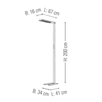 prediger.base p.145 LED Office-Stehleuchte, zweiseitig strahlend – Bild 10