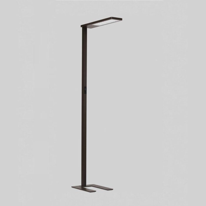prediger.base p.145 LED Office-Stehleuchte, zweiseitig strahlend Earth Black