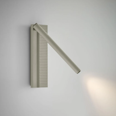 Bover Arid A/02 Wandleuchte Links Kieselgrau
