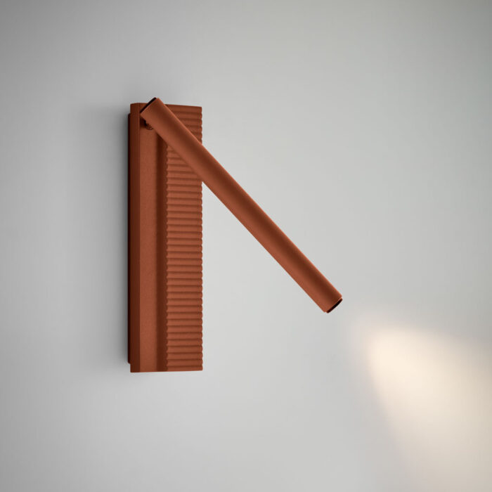 Bover Arid A/02 Wandleuchte Links Terracotta