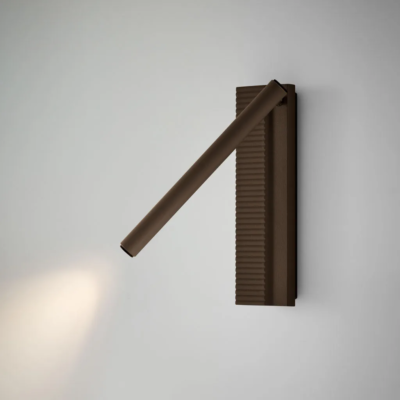 Bover Arid A/02 Wandleuchte Rechts Grafit Braun
