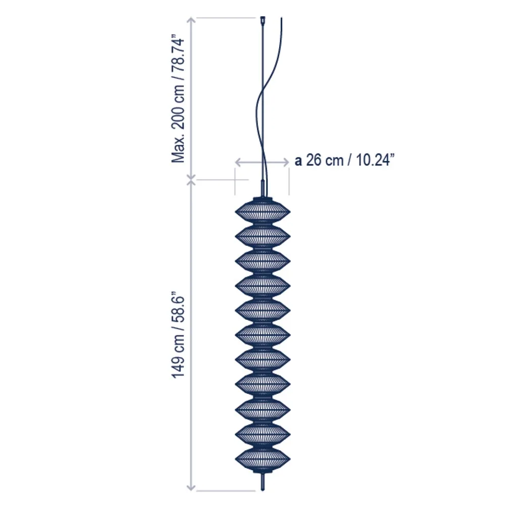 Bover Yunyun S/11S Pendelleuchte – Bild 7