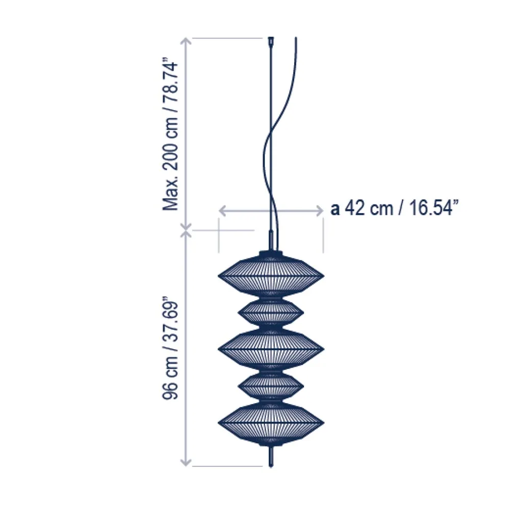 Bover Yunyun S/5C Pendelleuchte – Bild 6