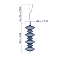 Bover Yunyun S/7C Pendelleuchte – Bild 6