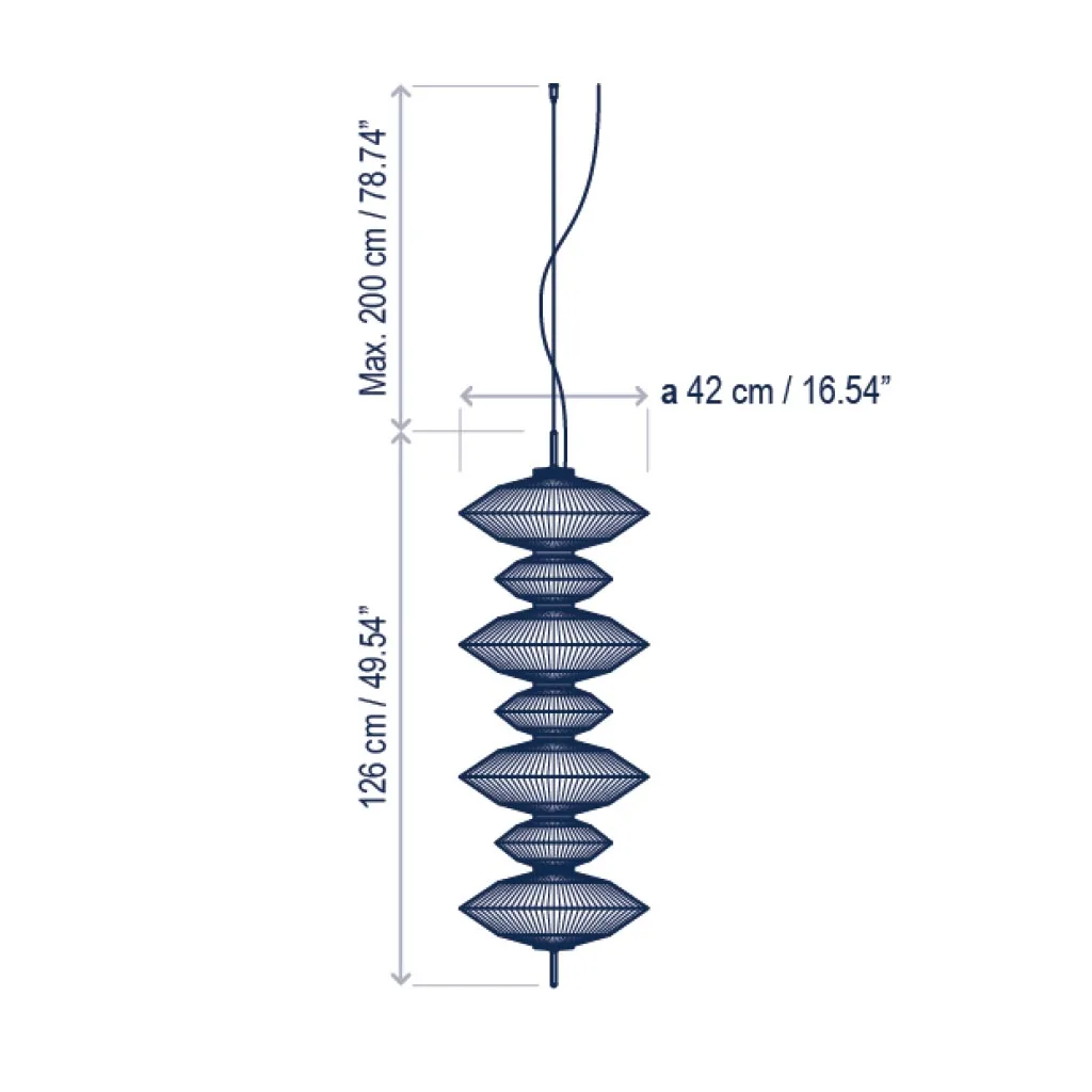 Bover Yunyun S/7C Pendelleuchte – Bild 6