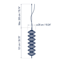 Bover Yunyun S/7S Pendelleuchte – Bild 6