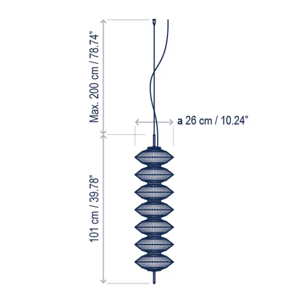 Bover Yunyun S/7S Pendelleuchte – Bild 6