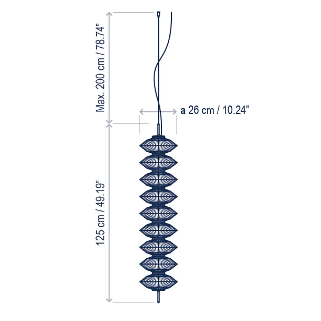 Bover Yunyun S/9S Pendelleuchte – Bild 6