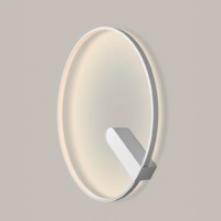 Holtkötter Circular LED-Wandleuchte Silber Matt