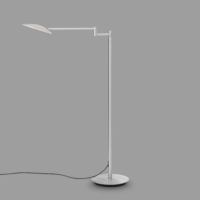 Holtkötter Lector LED-Stehleuchte Aluminium Matt