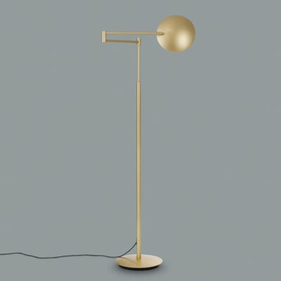Holtkötter Lector LED-Stehleuchte Elocal Messing