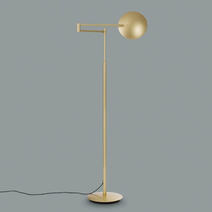 Holtkötter Lector LED-Stehleuchte Elocal Messing