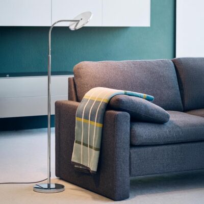 Holtkötter Vince S LED-Stehleuchte Chrom
