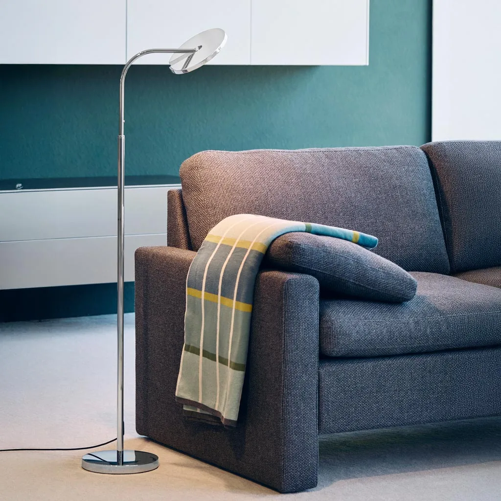 Holtkötter Vince S LED-Stehleuchte Chrom