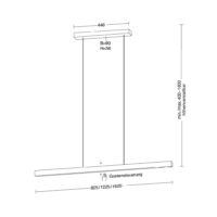 Holtkötter Viona M Pendelleuchte - 123 cm – Bild 7