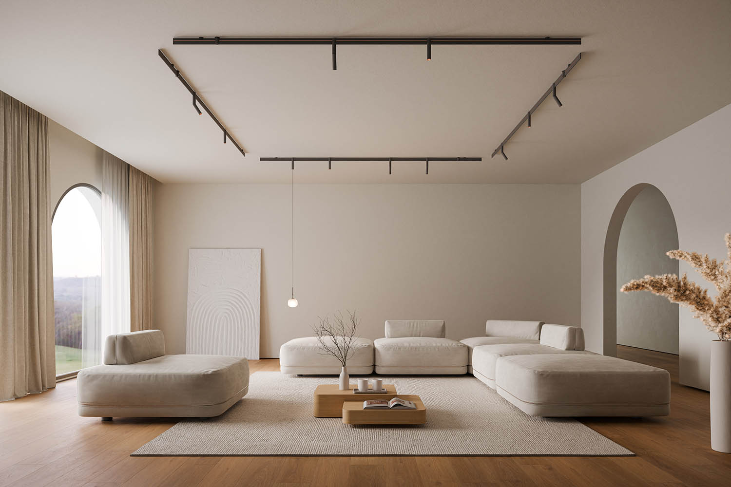 vibia-bind-leuchten-lichtsystem-wohnraum Vibia Bind im Wohnraum