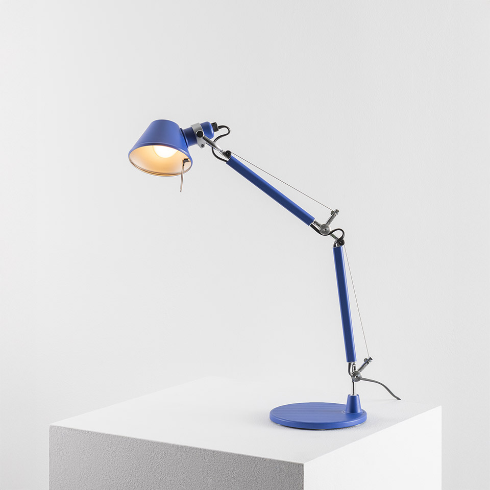 ARTEMIDE Tolomeo Micro Color Matte Tischleuchte Blue Klein