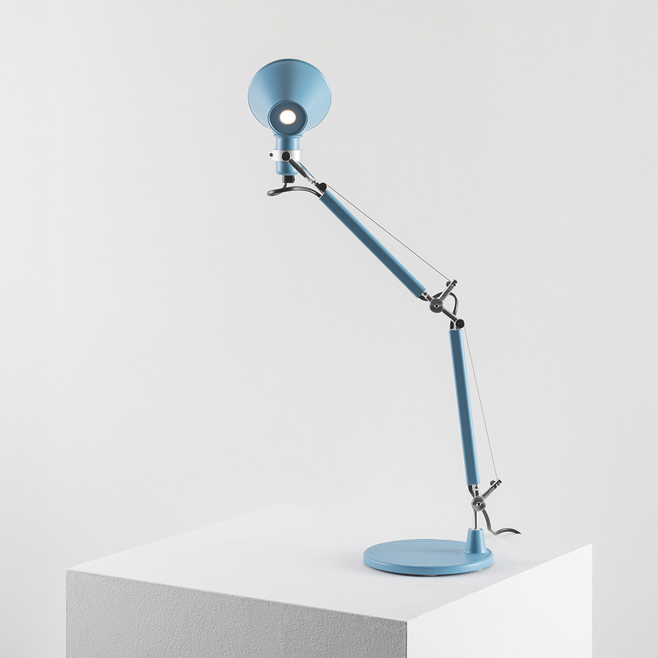ARTEMIDE Tolomeo Micro Color Matte Tischleuchte Light Blue
