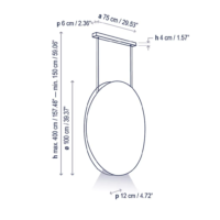 Bover Noren S/100 LED-Pendelleuchte – Bild 7