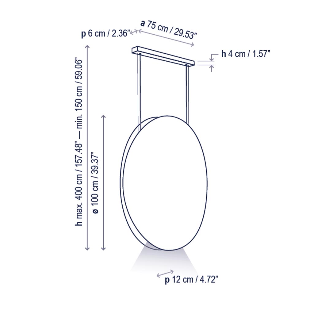 Bover Noren S/100 LED-Pendelleuchte – Bild 7