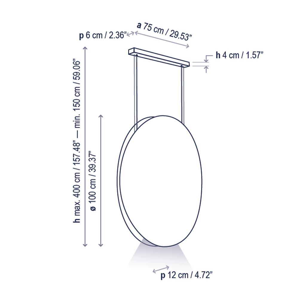 Bover Noren S/100 LED-Pendelleuchte – Bild 6