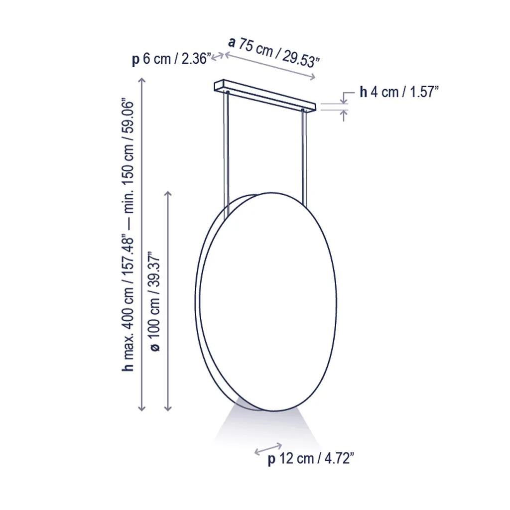 Bover Noren S/100 LED-Pendelleuchte – Bild 6