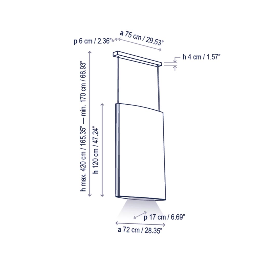 Bover Noren S/72 LED-Pendelleuchte – Bild 9