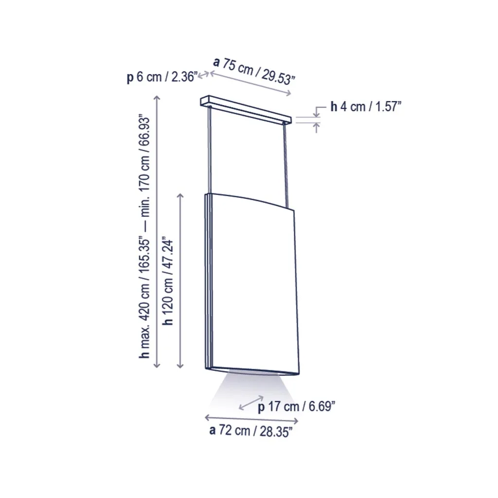 Bover Noren S/72 LED-Pendelleuchte – Bild 10