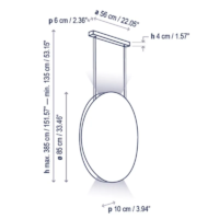 Bover Noren S/85 LED-Pendelleuchte – Bild 5