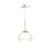 Bruck Blop Moll LV S Pendelleuchte Champagner Weiss