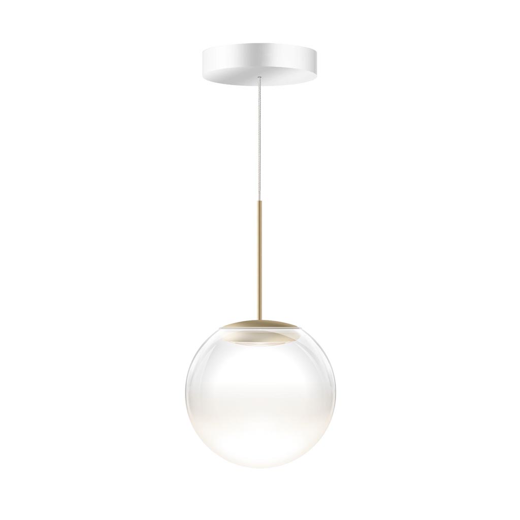 Bruck Blop Moll LV S Pendelleuchte Champagner Weiss