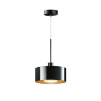 Bruck Cantara Glas 190 AC S Pendelleuchte Schwarz Glas Schwarz-Gold