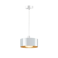 Bruck Cantara Glas 190 AC S Pendelleuchte Weiß Glas Weiß-Gold