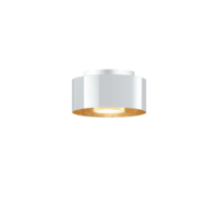 Bruck Cantara Glas 190 LV C Deckenleuchte Weiß/Gold