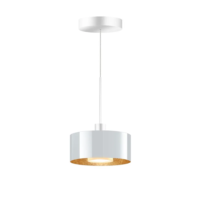 Bruck Cantara Glas 190 LV S Pendelleuchte Weiß Glas Weiß-Gold