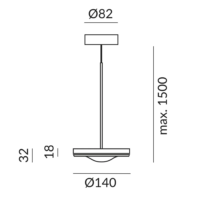 Bruck Euclid 80° AC S Pendelleuchte – Bild 6