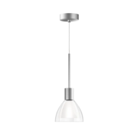 Bruck Silva Neo 110 AC S Pendelleuchte Matt Chrom Glas klar