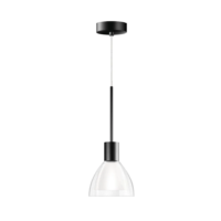 Bruck Silva Neo 110 AC S Pendelleuchte Schwarz Glas Klar