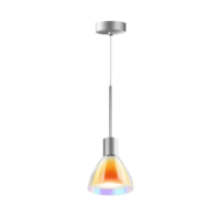 Bruck Silva Neo 110 Dicro AC S Pendelleuchte Chrom matt Glas Orange-Gelb
